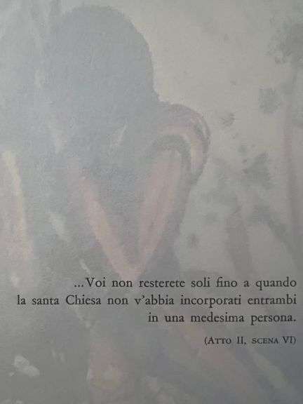 Original plate Signed Salvador Dalí Lithograph from the Romeo & Juliet Rizzoli Edition, Milan 1975