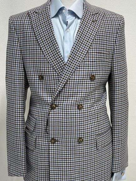 New Double Breasted Sport Coat by Galante, Made in Italy