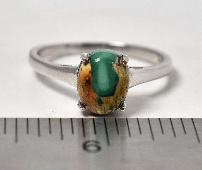 Turquoise Gemstone Ring in Sterling Silver