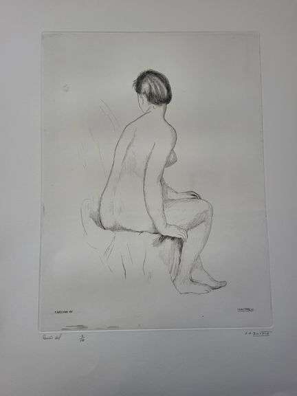 Investment! Very collectable remarkable limited edition Pierre-Auguste Renoir signed in the stone.