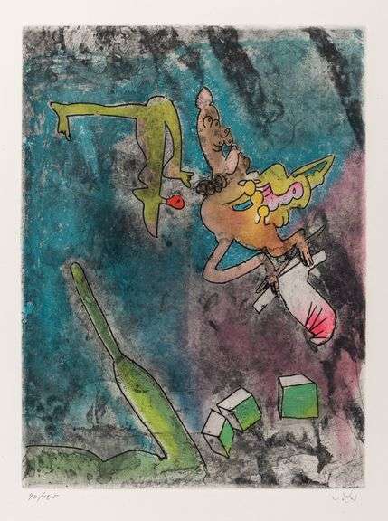 Exclusive Roberto Matta Signed Etching & Aquatint, 1974