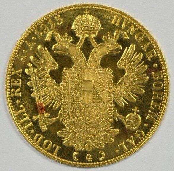 1915 Prooflike Austrian 4 Ducats Gem Ultra Cameo