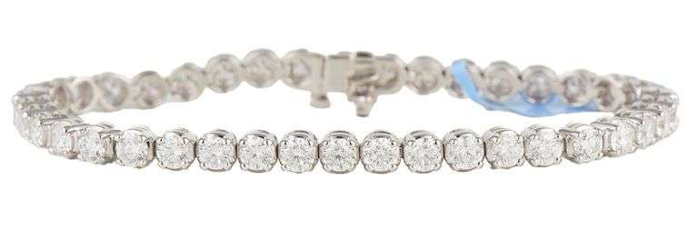 New 8.00ctw Round Diamond Tennis Bracelet in 14K