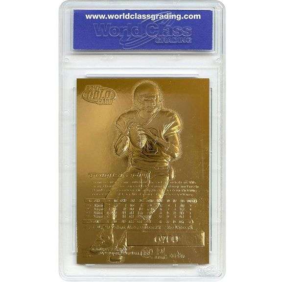 Gold Tom Brady Rookie Card Signature Series Gem-Mint 10
