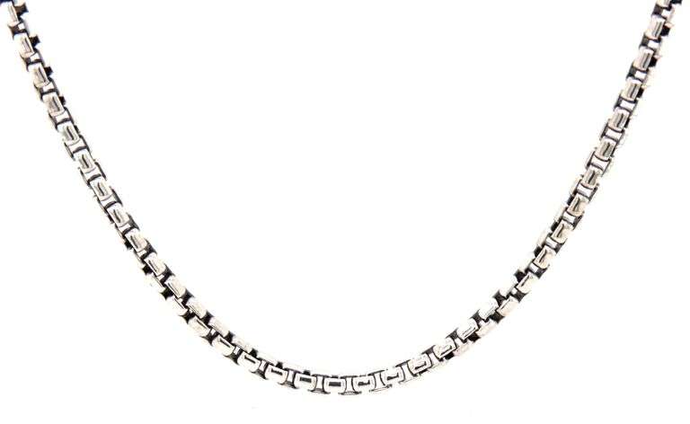 David Yurman box chain necklace in 925 sterling silver