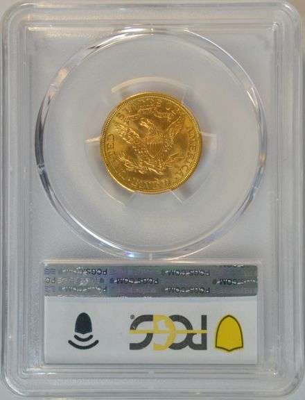 Very Choice BU 1909-D $5 Indian Gold Piece. PCGS MS63