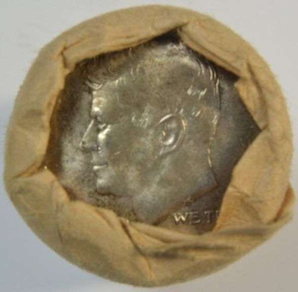 1964 Silver Kennedy Half Dollars Original Bank-Wrapped