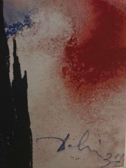 Original plate Signed Salvador Dalí Lithograph from the Romeo & Juliet Rizzoli Edition, Milan 1975