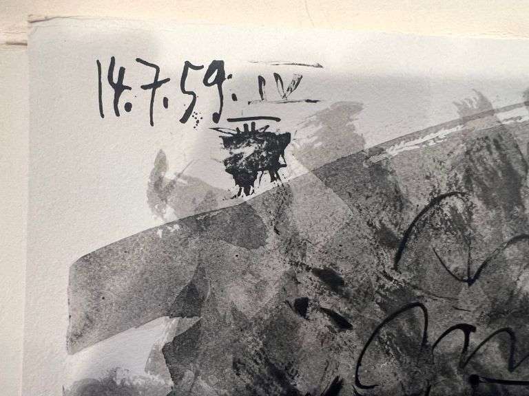 Pablo Picasso Toro "Bullfighter" Lithograph from 1960 Portfolio