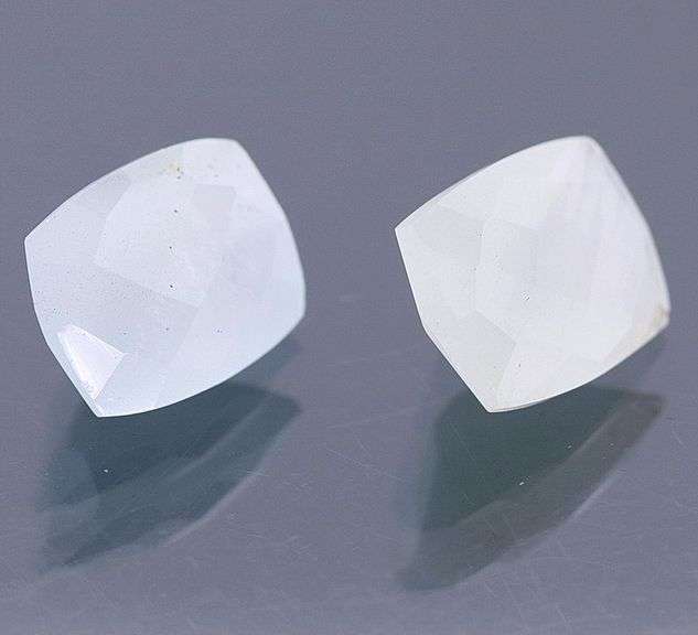 Checkerboard cut! 5.90ct untreated Aquamarine pair