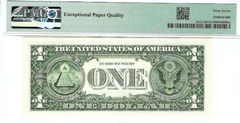 Superb 1985 $1 Cleveland Fancy Radar 96777769 PMG 67 EPQ!