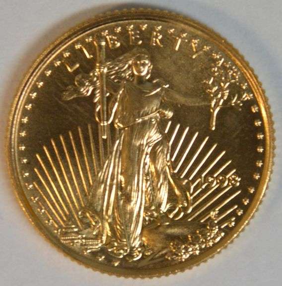 Immaculate Superb Gem BU 1998 $5 American Gold Eagle coin