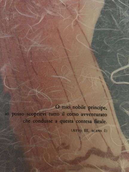 Original plate Signed Salvador Dalí Lithograph from the Romeo & Juliet Rizzoli Edition, Milan 1975