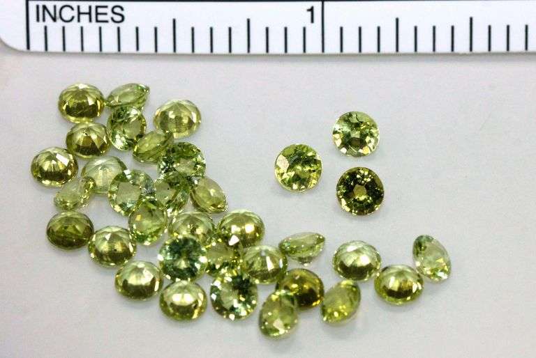 Bright, Shiny Natural Peridot - Lot of 34