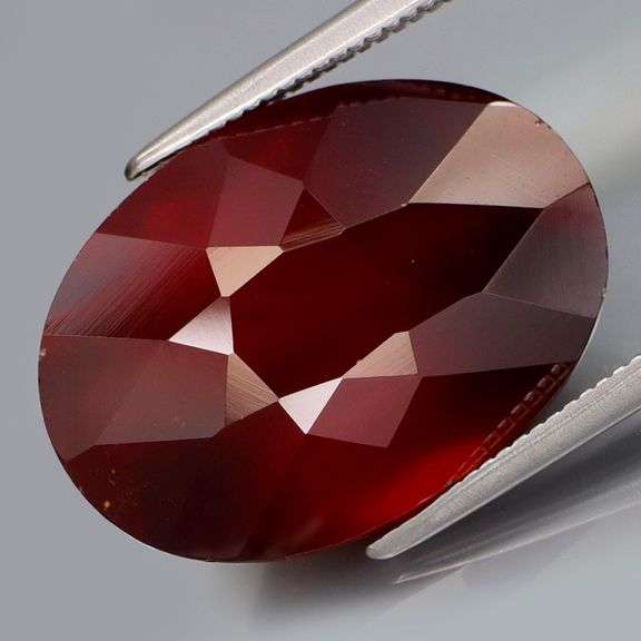 Huge! 16.29ct top burgundy red all natural Hessonite Garnet!