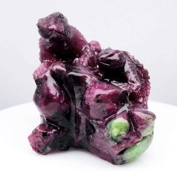 Massive! 370.20ct hand carved Ruby in Zoisite!