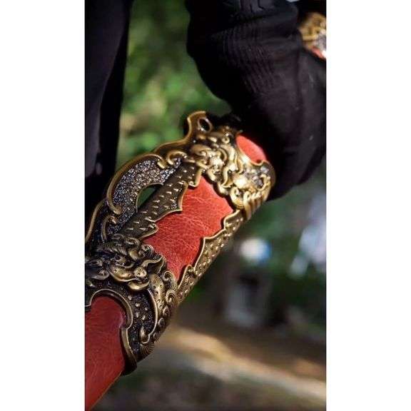 Hand-Forged Steel Dragon Sword