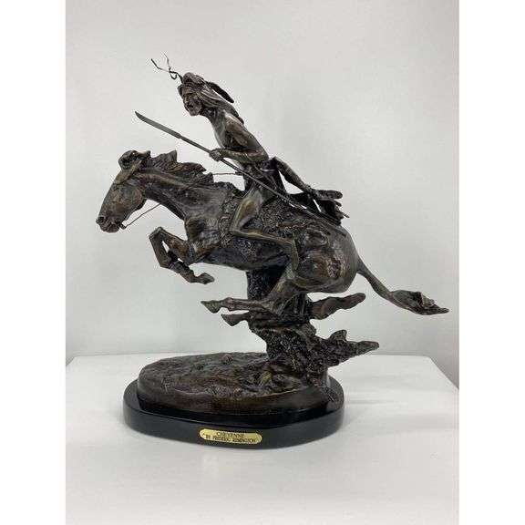 American Handmade Cheyenne Bronze Sculpture