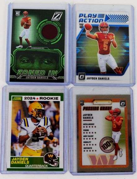 4 Jayden Daniels 2024 Rookie Football Cards