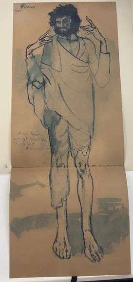 Original Lithograph from Picasso Les Bleus de Barcelona Picasso 1963 Portfolio