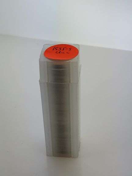 1955-S Roll Of UNC Roosevelt Dimes