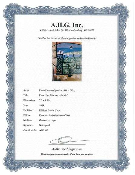 A remarkable Deluxe Edition of Les Ménines et la Vie by Pablo Picasso, published in Paris by Cercle 