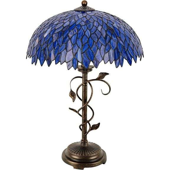 Wisteria Stained Glass Lamp