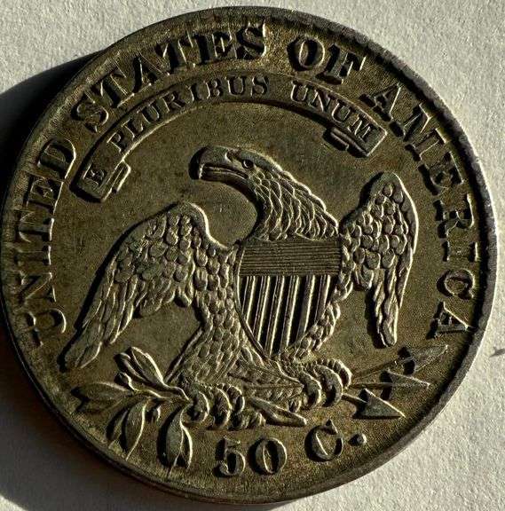 1830 Pretty Lightly Toned Bust Half