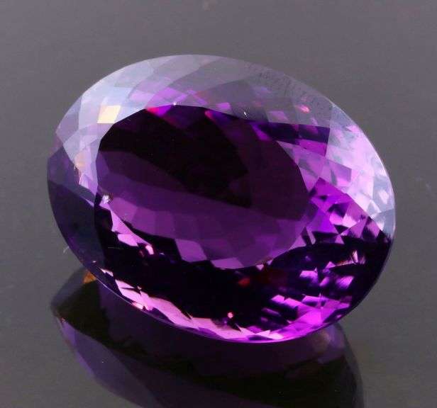 Simply ravishing 43.11ct full violet Brazilian Amethyst