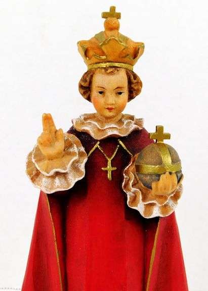 Vintage Italian Goldscheider Carved Infant of Praque