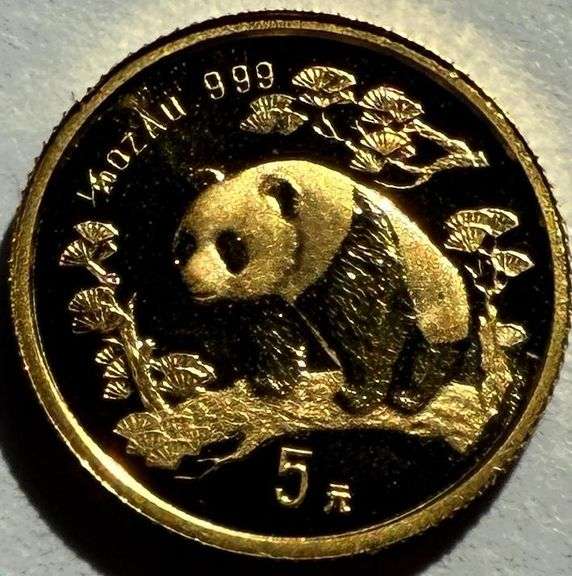 1997 Five Yuan Chinese BU Gold Coin