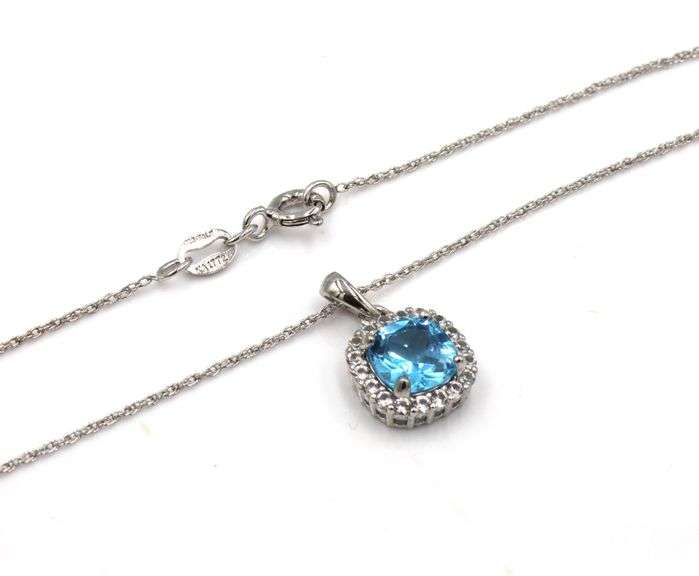 Set of 925 sterling silver 2 necklaces and 2 pair of earrings