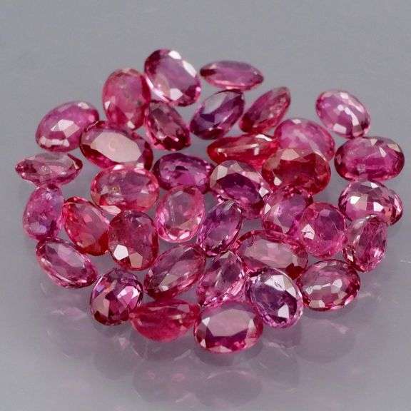 Collectors 3.42ct violet red Ruby set -Untreated!!!