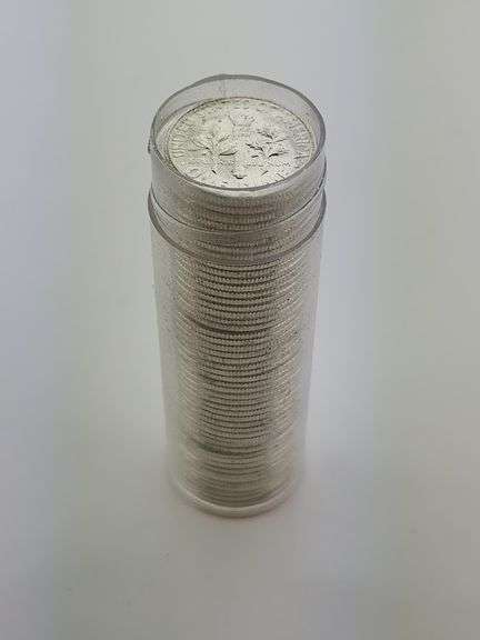 1955-S Roll Of UNC Roosevelt Dimes