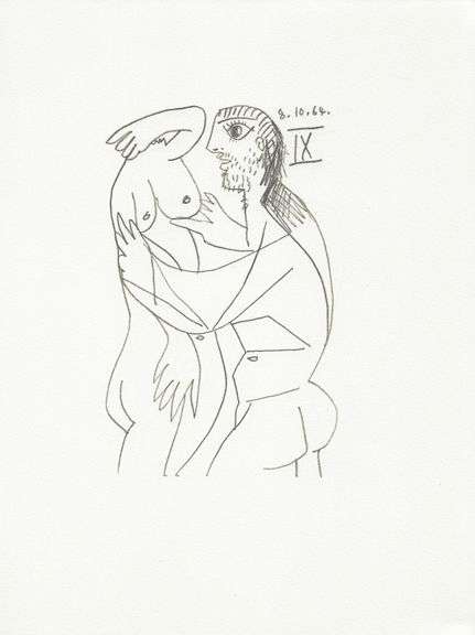 Exclusive Limited Edition Pablo Picasso Lithograph "Le Gout du Bonheur", 1970