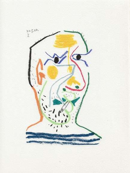 Exclusive Limited Edition Pablo Picasso Lithograph "Le Gout du Bonheur", 1970