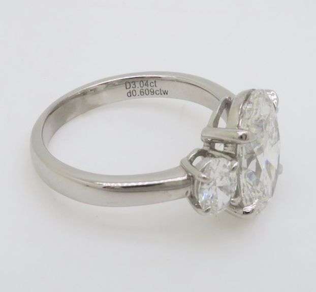 Classic Three Stone Diamond Ring Featuring 3.64CTW of Diamonds