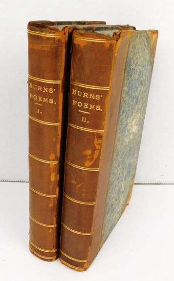 1830 Poetical Works of Robert Burns, 2 Volumes