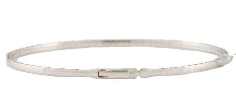 New 1.44ctw Round Diamond Flex Bangle Bracelet in 14K