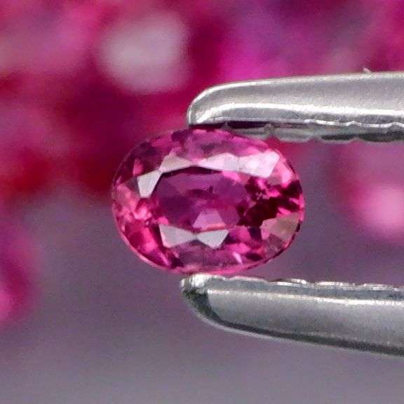 Collectors 3.42ct violet red Ruby set -Untreated!!!