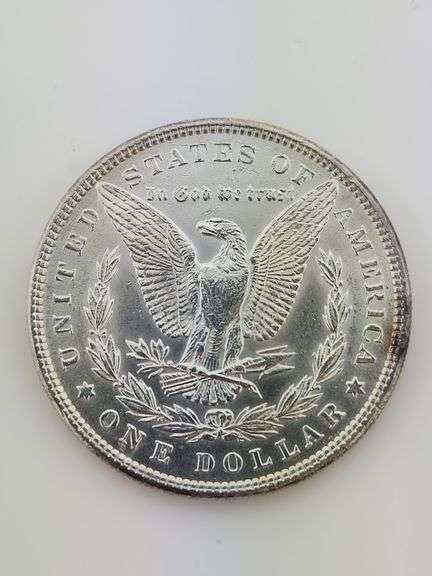 1885 Morgan Silver Dollar, UNC Cleaned