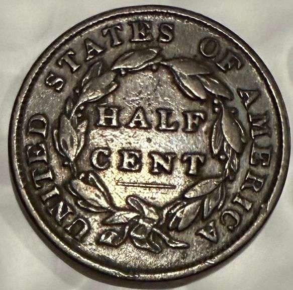 Pretty 1835 Half Cent