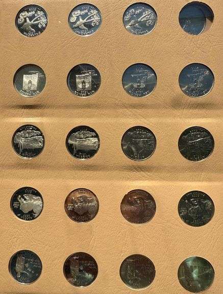 Statehood Quarters Unc & Silver & Clad Proofs 2004-2008.