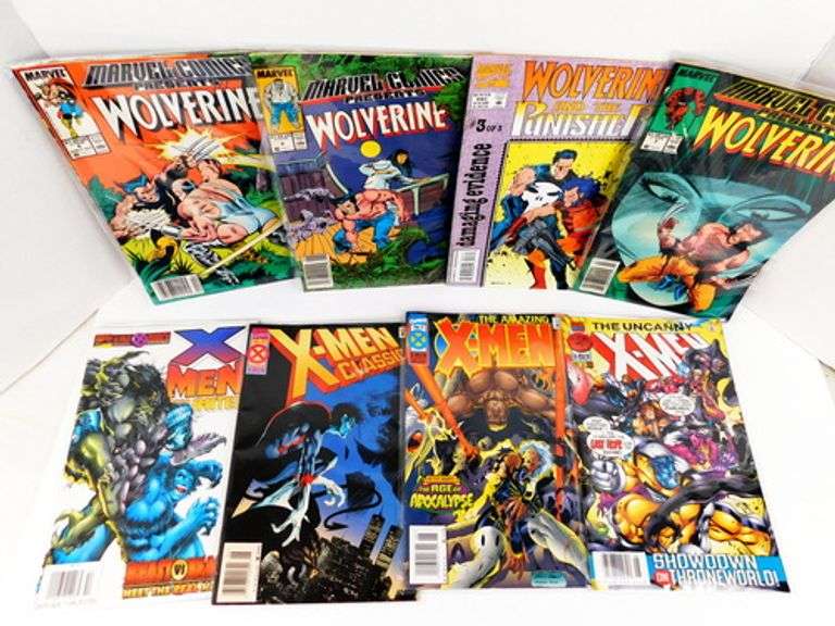 8 Marvel Comic Books - Wolverine & X-Men