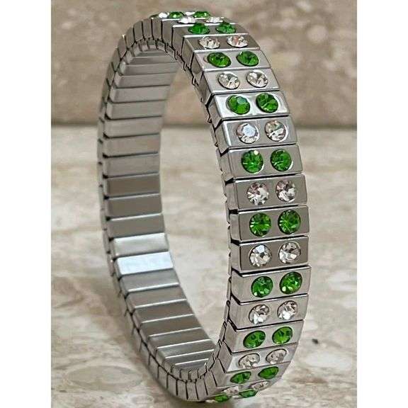 5ct Peridot Crystal Bracelet