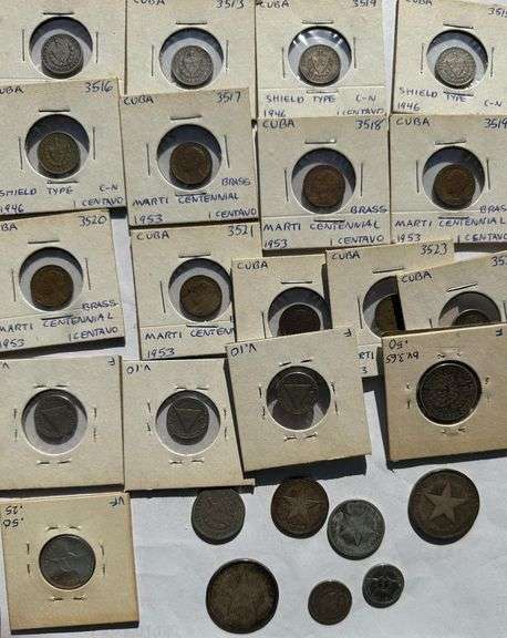 30 Cuban Coins Incl Silver