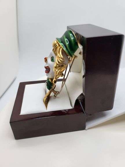 Very rare and collectable Antique Clown Brooch