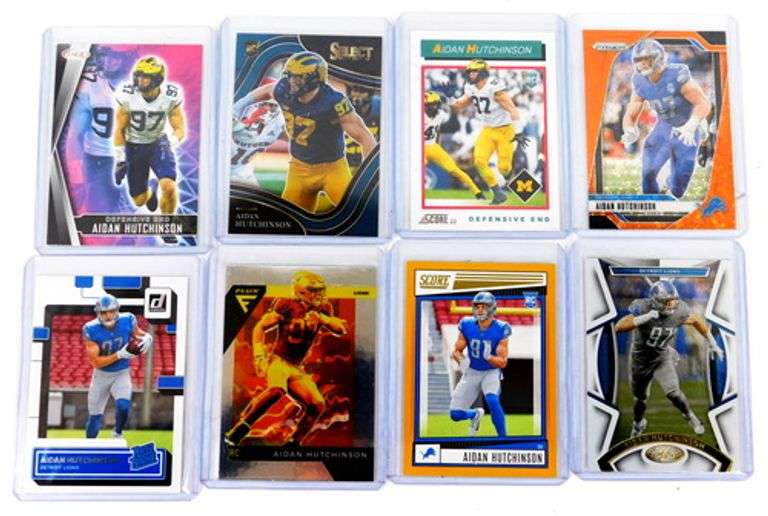 8 Aiden Hutchinson Rookie Football Cards