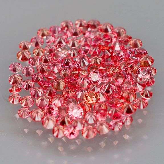 Vibrant color! Diamond cut! 2.38ct cherry pink Sapphire set!