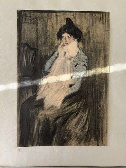 Original Lithograph from Picasso Les Bleus de Barcelona Picasso 1963 Portfolio